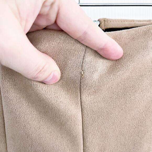 BLANKNYC Faux Suede Leggings in Tan - Picture 3 of 8